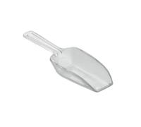 iDesign Cucharas medidoras de varios tamaños, medidor de cocina de plástico, juego de 4 palas de cocina para harina, especias y otros alimentos, transparente