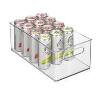 iDesign Fridge/Freeze Binz Organizador para nevera, organizador de frigorífico de plástico, cajas de almacenaje apilables, transparente