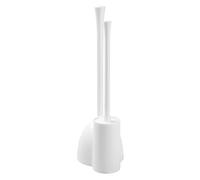 iDesign Juego para Baño, Plástico, Blanco, 19.5x14.5x49 cm