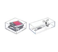iDesign Organizador De Maquillaje y Cosméticos, Organizador De Cajones Pequeño de Plástico Libre de Bpa + Cubertero para Cajón