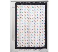 iDesign Stiletto SC, 180 x 200 cm Cortina de ducha, Cortinas para baños de tela, Cortinas para ducha lavables con estampado de tacones, Poliéster multicolor