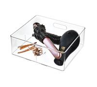 iDesign The Home Edit Series, Organizador apilable de plástico reciclado para secador de pelo con división