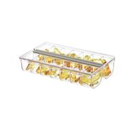 iDesign The Home Edit Series, Organizador de plástico reciclado de 14 compartimentos para medicinas con etiqueta