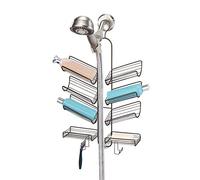 iDesign Verona, Organizador de cubículo de ducha, para colgar del soporte de la manguera de duchador manual, organiza champú, acondicionador, jabón, Bronce