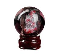 IDGTTLDF ore Cinnabar Ball Golden Purple Sand high Content Gold Ornaments Crystal,80mm