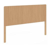 IDMarket - Cabecero de cama con pie Juliette 160 cm, efecto listones de madera