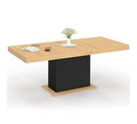 IDMarket - Mesa de Comedor Extensible Rectangular Eden 160-200 cm Madera y | Capacidad 6-10 personas