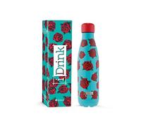 IDRINK® - Revolucionaria botella térmica, de 2 paredes, de acero inoxidable PRECIO DE FIN DE SERIE, 500 ML TATTOO ROSES