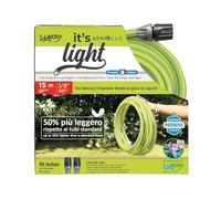 Idroeasy Armadillo Super-liviana 15 metros, Manguera Jardín de Riego Anti Torsión, Canal de Riego de Jardín de Agua Anti Nudo
