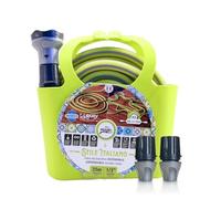 Idroeasy, Manguera Extensible 25 Metros Jardin 1/2" Kit con Pistola y Bolsa - Manguera Jardin Extensible Ligera 3x Anti-Nudos - Mangeras Jardineria Flexible Atóxica (Made in Italy)