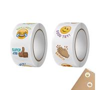 IEBTAWN IEBTWN 1000 Pcs Pegatinas De Recompensa Motivadoras Profesor Teacher Stickers Niños Infantiles Papel Etiquetas Adhesivas Redondas Escuela Regalos Tarjetas Sobres Scrapbooking Manualidades