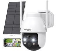 ieG mara de seguridad para exteriores con panel solar de 360°