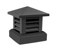 ieLsngai Cubierta de tubo de humo de chimenea de 10 x 10 pulgadas, tapa de aleación de aluminio, cubierta de chimenea, campana de chimenea/campana con sombrero para techo/exterior