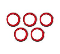 Ieron 5 Piezas de Collares de Acero Inoxidable para Botellas de Vino, Tapones antigoteo a Prueba de Fugas para Botellas de Vino, Accesorios para Bares y hogares