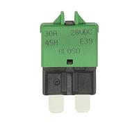 IEUMJNAT Adaptador de Fusible reinicio Manual DC28V 5A/7.5A/10A/20A/25A/30A, Hoja disyuntor ATC for Coche, camión, Barco, vehículo Marino(F)