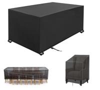 IEUUUB Fundas de asiento para exteriores impermeables, 130 x 70 x 70 cm, fundas seccionales para muebles de jardín, impermeables, para sofá de 2 plazas, mesa de café, mesa Oxford resistente al