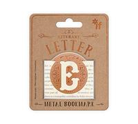 IF Letras literarias de metal marcapáginas letra E, 98305