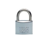 Ifam - 084001 - Candado de Laton Extruido Arco Normal Aisi 316 Modelo Inox40 Llaves desiguales en Blister