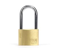 IFAM Candado Antirrobo SR40AL Gama Start, 40 mm, Arco Largo, Sistema Doble Enganche, Incluye 2 Llaves de Serreta, Resistencia y Fiabilidad, Ideal para Maletas, Taquillas, Cajones y Cajoneras, Talleres
