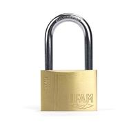 IFAM Candado Antirrobo SR60AL Gama Start, 60 mm, Arco Largo, Sistema Doble Enganche, Incluye 2 Llaves de Serreta, Resistencia y Fiabilidad, Ideal para Maletas, Taquillas, Cajones y Cajoneras, Talleres