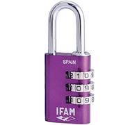 Ifam candado combi 30 mm alum.color, violeta