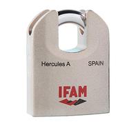 IFAM| Candado Hércules A| Diámetro 11mm| Acero Carbonitrurado| Antiganzúa| Alta Seguridad y Resistencia a la Intemperie| Uso en Exteriores| Máxima Protección