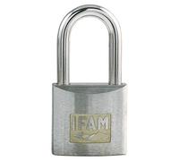 IFAM Candado Serie Z, Modelo Z25AL, Arco Largo, 25mm, Acero Cromado, Seguridad y Resistencia a la Intemperie, Uso en puertas exteriores, garajes, cobertizos, portales, armarios, Aleación de Zinc