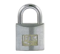 IFAM Candado Serie Z, Modelo Z55, Arco Normal, 55mm, Acero Cromado, Seguridad y Resistencia a la Intemperie, Uso en puertas exteriores, garajes, cobertizos, portales, armarios, Aleación de Zinc