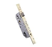 IFAM Cerradura de Embutir W900B.50CHLS, Frente Cuadrado, Acabados en Latón, Entrada 50 mm, Cerradura Puerta Interior y Exterior, Picaporte, Escudo Incluido, Seguridad, Antiganzua, Cerrojo