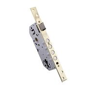 IFAM Cerradura de Embutir W900B.50RHL, Frente Redondo, Acabados en Latón, Entrada 50 mm, Cerradura Puerta Interior y Exterior, Picaporte, Cilindro y Escudo Incluido, 5 llaves, Seguridad, Antiganzua