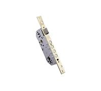 IFAM Cerradura de Embutir W900B.50RHLS, Frente Redondo, Acabados en Latón, Entrada 50 mm, Cerradura Puerta Interior y Exterior, Picaporte, Escudo Incluido, Seguridad, Antiganzua, Cerrojo