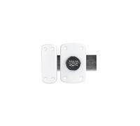 IFAM Cerradura de Sobreponer B6, Cerrojo Giratorio, Perno Antirrobo para Puerta, Pestillo Deslizante, Palanca 110mm, 2 vueltas, 6 Pitones, 3 Llaves de Seguridad, Ideal Puerta Interior, Color Blanco