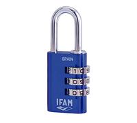 Banbu Candado de combinación IFAM Col Combi 30, 30 mm, Azul Rey