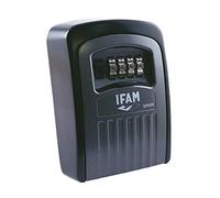 IFAM Guardallaves de Pared G1 con Combinación de 4 Dígitos, Capacidad para 5 Llaves, Caja de Seguridad de Aleación de Aluminio, Candado Fijo para Exterior, Deportes y Alquiler Vacacional