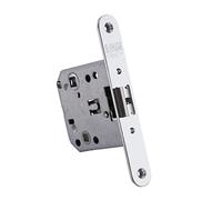IFAM Picaporte para Puertas W147 RHN, Frente Redondo, Acabados en Níquel, Entrada 47 mm, Cerradura Puerta Interior y Exterior, Seguridad, Antiganzúa, Cerrojo, Sistema Antirrobo, Pomo, Manivela, Cierre