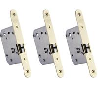 IFAM Picaporte para Puertas W170 RHL, Frente Redondo, Acabados en Latón, Entrada 70 mm, Cerradura Puerta Interior y Exterior, Seguridad, Antiganzúa, Cerrojo, Sistema Antirrobo, Pomo, Manivela, Cierre