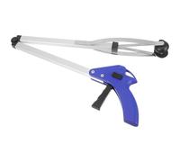 IFANLANDOR Recogedor de basura plegable de 83 CM, pinza de aluminio reforzado, mango ergonómico, para recoger basura y almacenar objetos en estantes altos