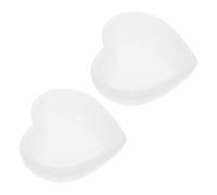 ifundom 2 Piezas Molde de Corazón de Silicona para Resina Epoxi, Blanco