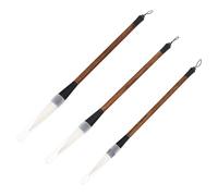 ifundom 3piezas Pinceles de Caligrafía China Profesionales Cepillos de Tinta Sumi para Principiantes con Pelo de Puro Grande Mediano y Pequeño Duraderos y Cómodos para Escritura y Pintura