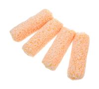 ifundom 4 Piezas Rodillo de Pintura Cubiertas de Rodillos de Pared de Algodón Naranja, Resistente Caída de Fibras, para Paredes y Bordes, Pintura de Casa y Exterior