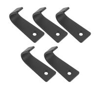ifundom 5 Piezas Gancho de Pared Sola Punta Diseño Ergonómico | Montaje Agujero, Forma Redondeada y Superficie Cepillada, Adecuado para Oficinas y Espacios Alquilados