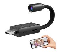ifundom Cámara Inalámbrica de Seguridad 1080p Hogar con Ángulo de Visión Amplio y Alimentación USB, Adecuado para Vigilancia en Casa y Coche Varios Estilos