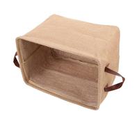 ifundom Cesta de Almacenamiento Plegable de Yute Gran Capacidad, Resistente al Agua y Diseño Simple para Organizar Ropa y Cosméticos Armario