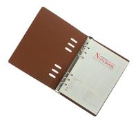 ifundom Cuaderno de Anillas Recargable A5 Planificador Semanal, Material Pu y Aleación Metálica, Diseño Simple y Elegante para Oficina y Reuniones