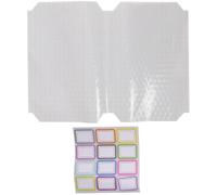ifundom Funda Protectora para Libros Transparente Autoadhesiva Acabado Mate Resistente al Agua para Estudiantes, Paquete de 2 Unidades Esquinas Aleatorias