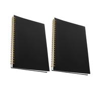 ifundom Libro de Contabilidad de 2 Piezas Portada Pp y Hojas de Papel en Formato de Cuadrícula Horizontal para Registro Financiero y Seguimiento de Presupuesto en Hogares y Oficinas