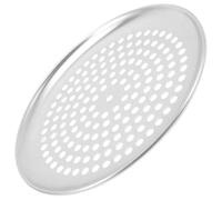 ifundom Molde para Pizza de Acero Inoxidable Perforado de 9 Pulgadas con Superficie Antiadherente para Pizza Crujiente en Horno Doméstico