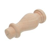 ifundom Pata de Mesa de Madera Maciza Madera de Caucho Marrón Estilo Europeo Vintage, Forma Cilíndrica Bordes Redondeados y Excelente Estabilidad para Decoración Rústica