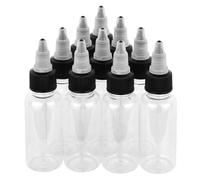 ifundom Pigmento Vacías de Plástico Capacidad Grande y Ligeras de 30ml 10 Botellas con Diseño a Prueba de Fugas para Artistas del Tatuaje
