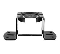 ifundom Soporte de Montaje para Ventilador de Techo Bola Inclinado Negro | Hierro, Diámetro de Boom 2,1cm, Incluye Adaptadores, para Salas y Techos Altos